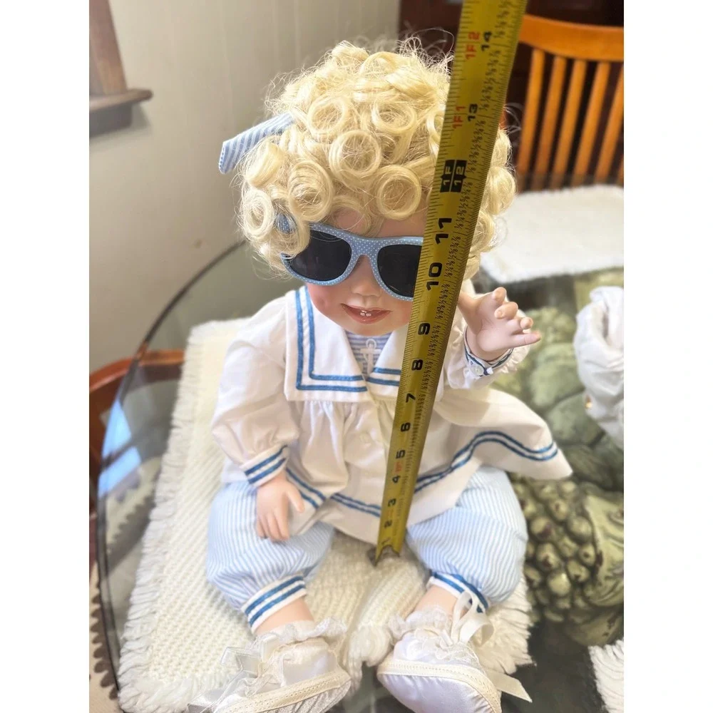 Vintage 1991 Hamilton Collection Michelle Porcelain Doll Sailor Outfit 18